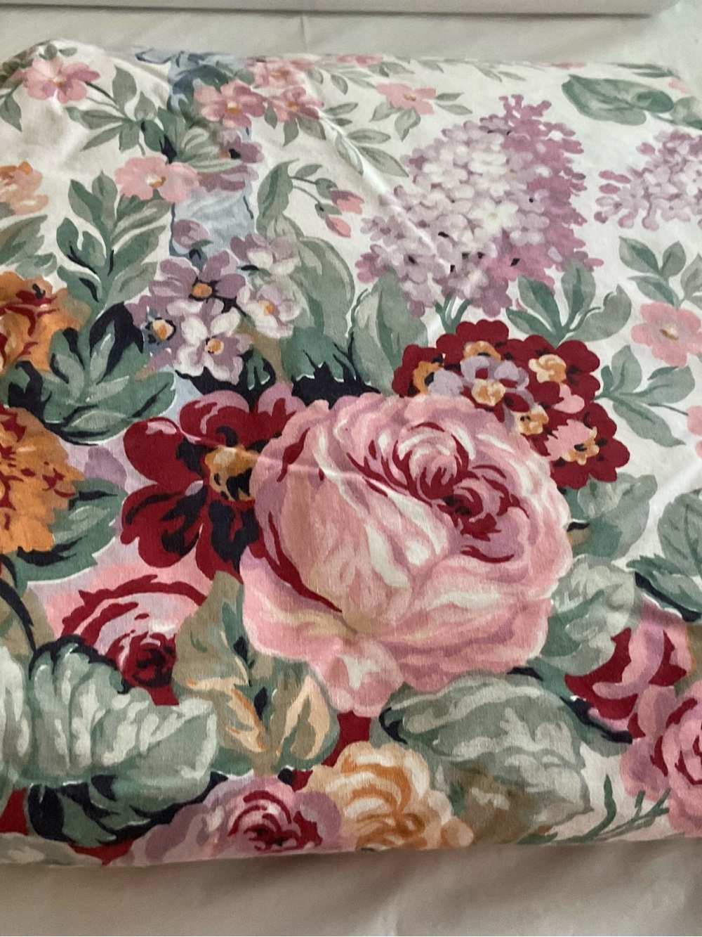 Vintage Ralph Lauren Allison KING Fitted Sheet- USA Made